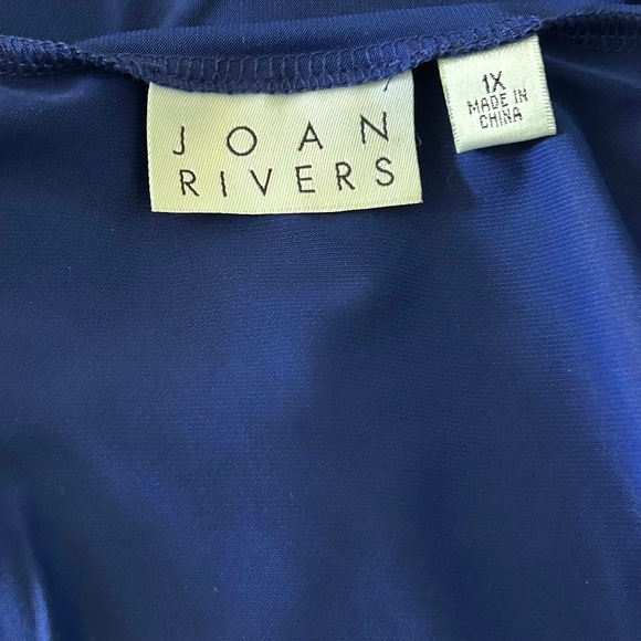 VEST, LUXE KNIT, BLUE, SZ 1X, 4 IN 1 STYLES, JOAN RIVERS, IN ORIGINAL BAG, TAG - Picture 8 of 15